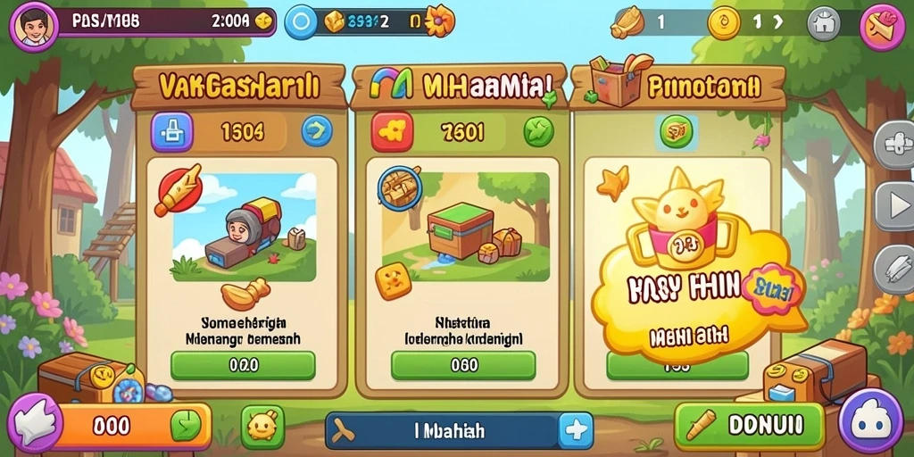 Tampilan awal yang menarik dan penuh warna.