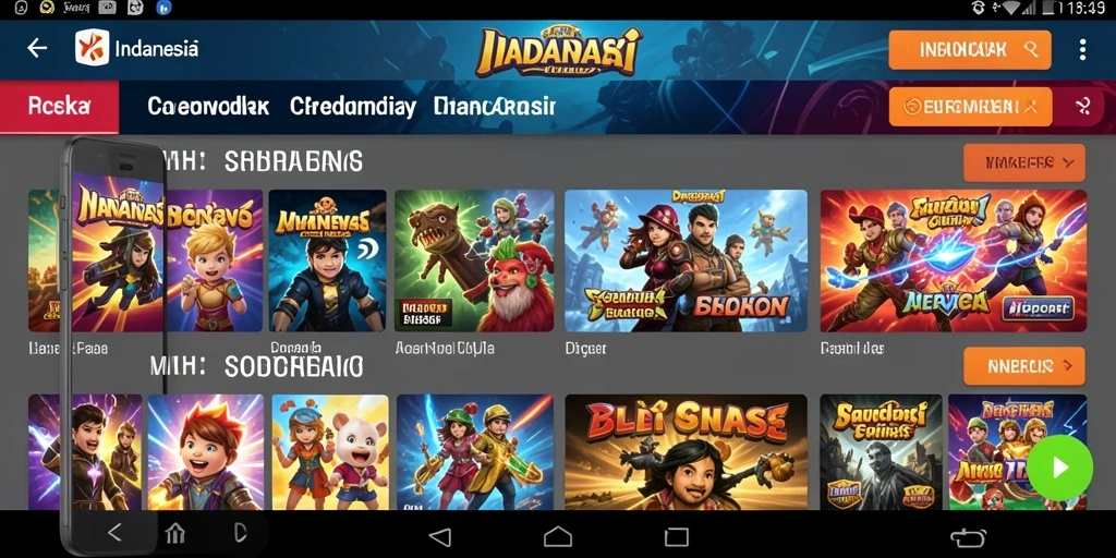 Visual game DEWAGARUDA yang memukau.