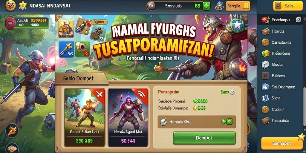 Tampilan grafis yang memukau dan penuh warna.