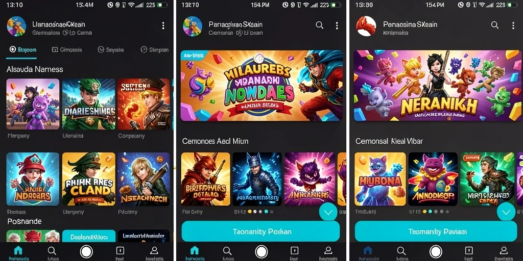 Tampilan awal aplikasi yang menarik dan user-friendly.